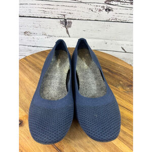 Women's Allbirds Navy Wool Flats Size 10